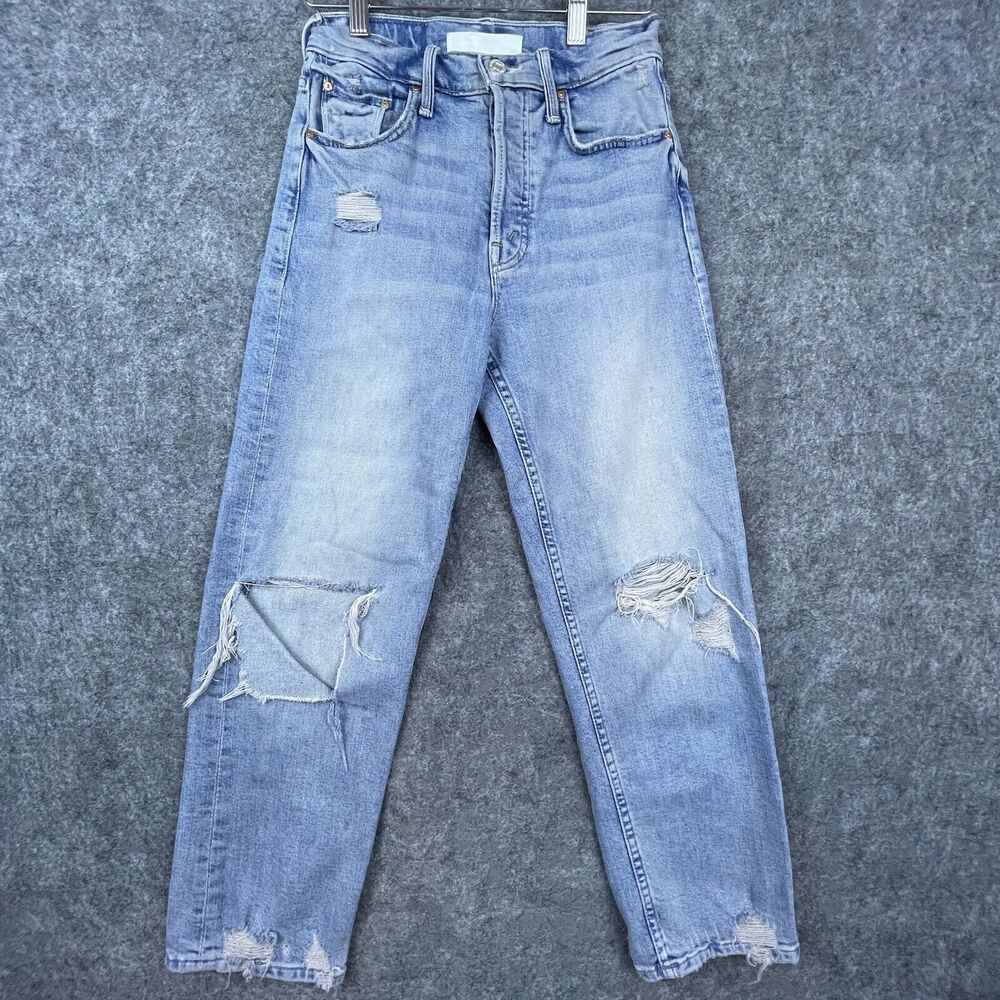 Mother Superior Jeans Womens 24 Tomcat Confession Button Fly Ripped Thrashed‎